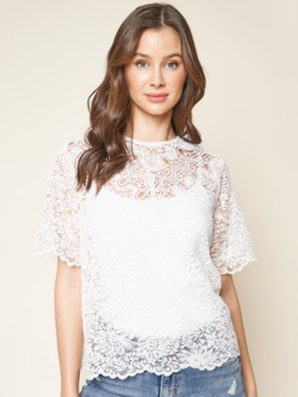 Sugarlips lace sheer top
